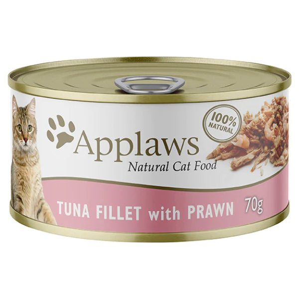 Applaws Natural Wet Cat Food Tuna Fillet with Prawn in Broth