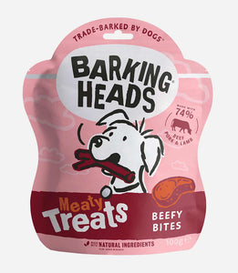 Barking Heads Meaty Beefy Bites Dog Treats - 100g