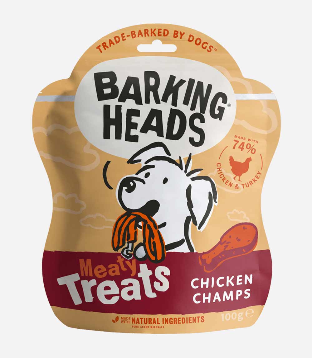 Barking Heads Meaty Chicken Champs Dog Treats - 100g