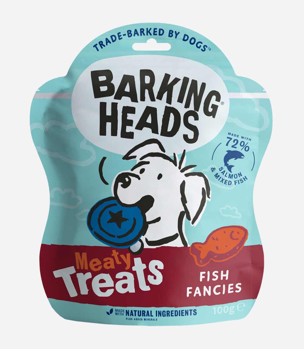 Barking Heads Meaty Fish Fancies Dog Treats - 100g