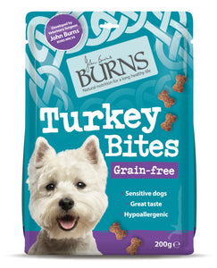 Burns Grain Free Turkey Bites Dog Treats 200 gm