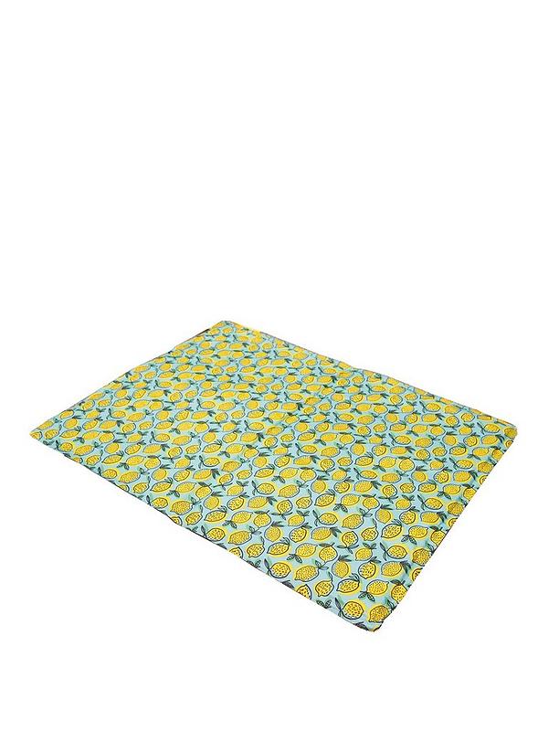 Pet Lemon Print Rectangular Cool Mat 65cm x 50cm