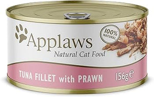 Applaws Natural Wet Cat Food Tuna Fillet with Prawn in Broth