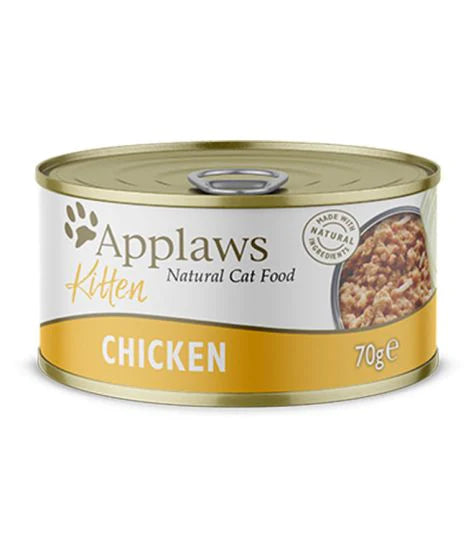 Applaws Natural Wet Kitten Food Chicken Tins 70 gm x 24 cans