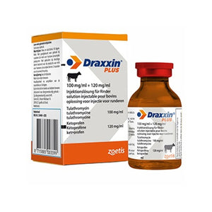 Draxxin Plus 100 mg/ml + 120 mg/ml solution for injection