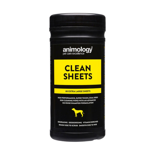 Animology Clean Sheets Pet Wipes 80pk - Pet Health Direct