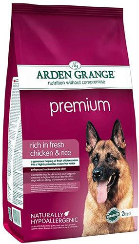 Arden Grange Premium Rich in Fresh Chicken & Rice Dog Food - Pet Health Direct