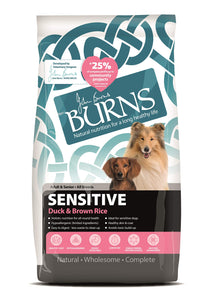 Burns Sensitive Duck & Rice Adult & Senior Dog Food