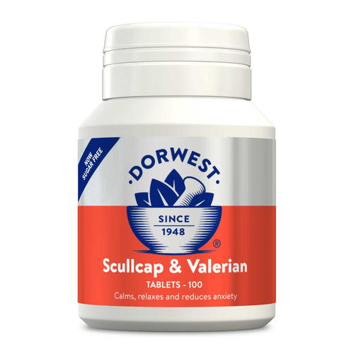 Dorwest Scullcap & Valerian Tablets - Pet Health Direct