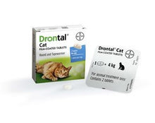 Load image into Gallery viewer, Drontal Worming Tablets For Cats And Kittens (2-4kg) - Pet Health Direct
