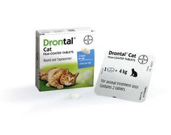 Drontal Worming Tablets For Cats And Kittens (2-4kg) - Pet Health Direct