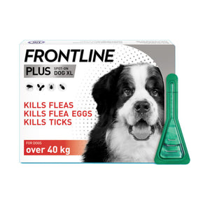 FRONTLINE Plus Flea & Tick Treatment Dogs - Pet Health Direct