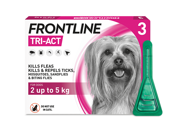 FRONTLINE Tri-Act Flea & Tick Treatment for Dogs - Pet Health Direct