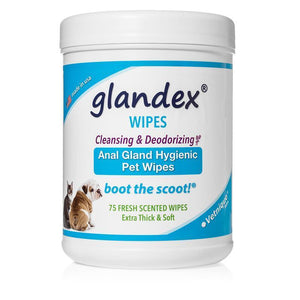 Glandex Anal Pet Wipes 75's - Pet Health Direct