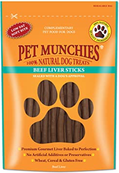 Pet Munchies Beef Liver Sticks 90 gm - Pet Health Direct