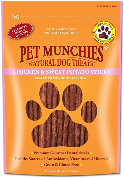 Pet Munchies Natural Pet Treats Chicken & Sweet Potato Sticks - Pet Health Direct