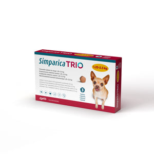 Simparica Trio chewable tablets for Dogs - Pet Health Direct