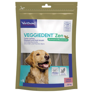 Virbac VeggieDent Zen Chews - 15 Chews - Pet Health Direct
