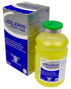 Zeleris 400 mg/ml + 5 mg/ml solution for injection for cattle