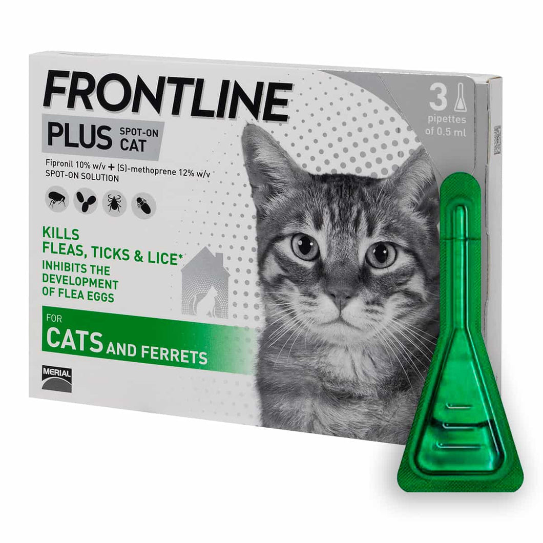 FRONTLINE Plus Flea & Tick Treatment for Cats - Pet Health Direct