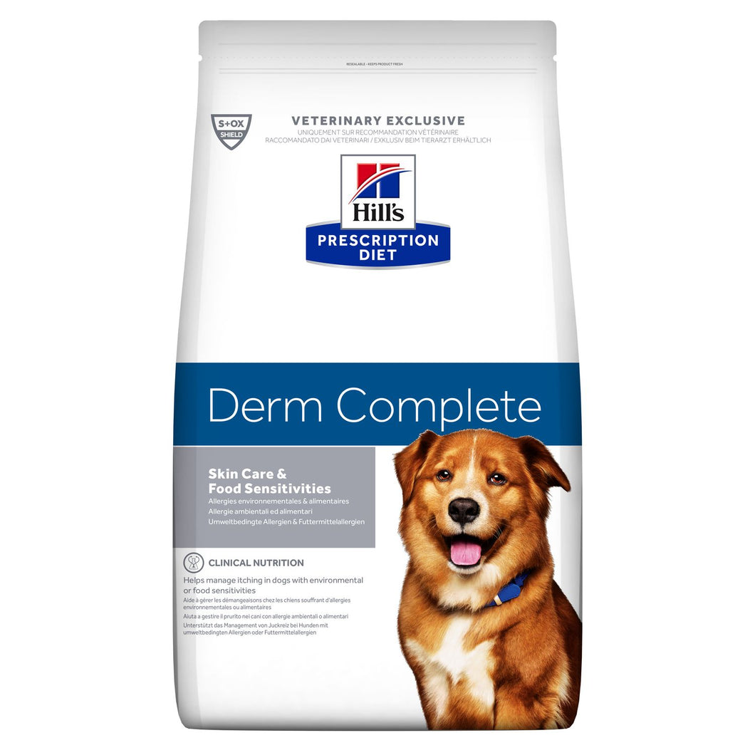 Hill's Prescription Diet Derm Complete Dry Dog Food - Pet Health Direct