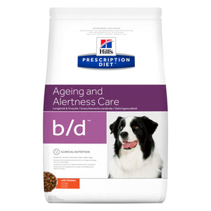 Hill's Prescription Diet b/d Ageing and Alertness Care with Chicken Dry Dog Food 12 kg bag - Pet Health Direct