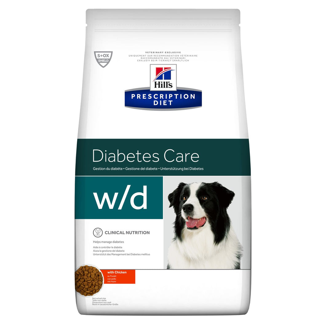 Hill's Prescription Diet w/d Diabetes Care with Chicken Dog Food - Pet Health Direct