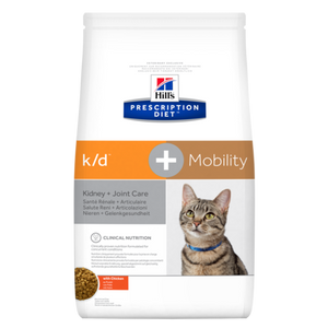 Hill's Prescription Diet k/d + Mobility, Kidney + Joint Care with Chicken Cat Food - Pet Health Direct