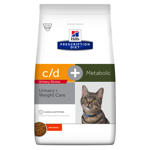 Hill's Prescription Diet c/d Urinary Stress + Metabolic with Chicken Cat Food - Pet Health Direct