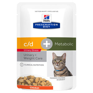 Hill's Prescription Diet c/d Urinary Stress + Metabolic with Chicken Cat Food - Pet Health Direct