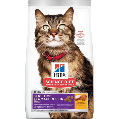 Hill's Science Plan™ Adult Sensitive Stomach & Skin Chicken Cat Food - Pet Health Direct