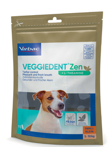Virbac VeggieDent Zen Chews - 15 Chews - Pet Health Direct