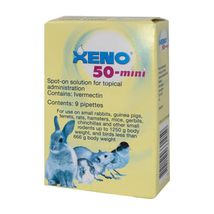 Xeno 50 Mini Spot-on Parasite Treatment - 9 pipettes - Pet Health Direct